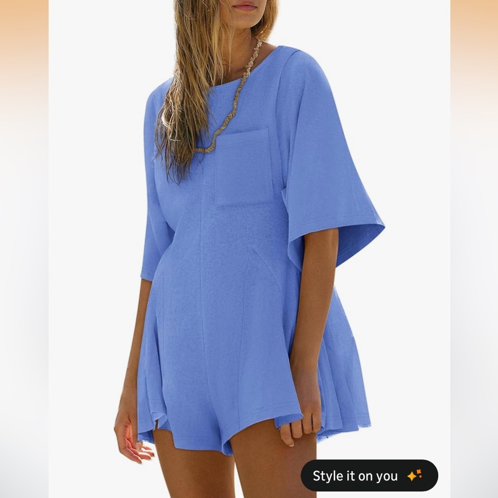 Amazon Women's Blue Romper